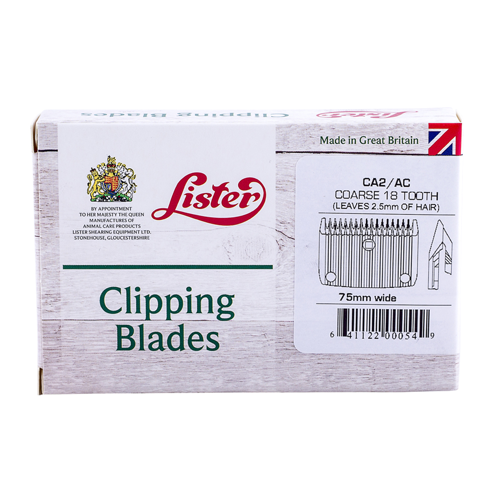 Lister Coarse 18 Tooth Clipper Blades
