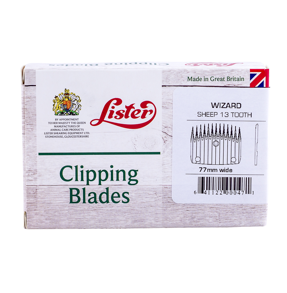 Wizard 13 Tooth (Wool) shearing blade, Lister Shearing