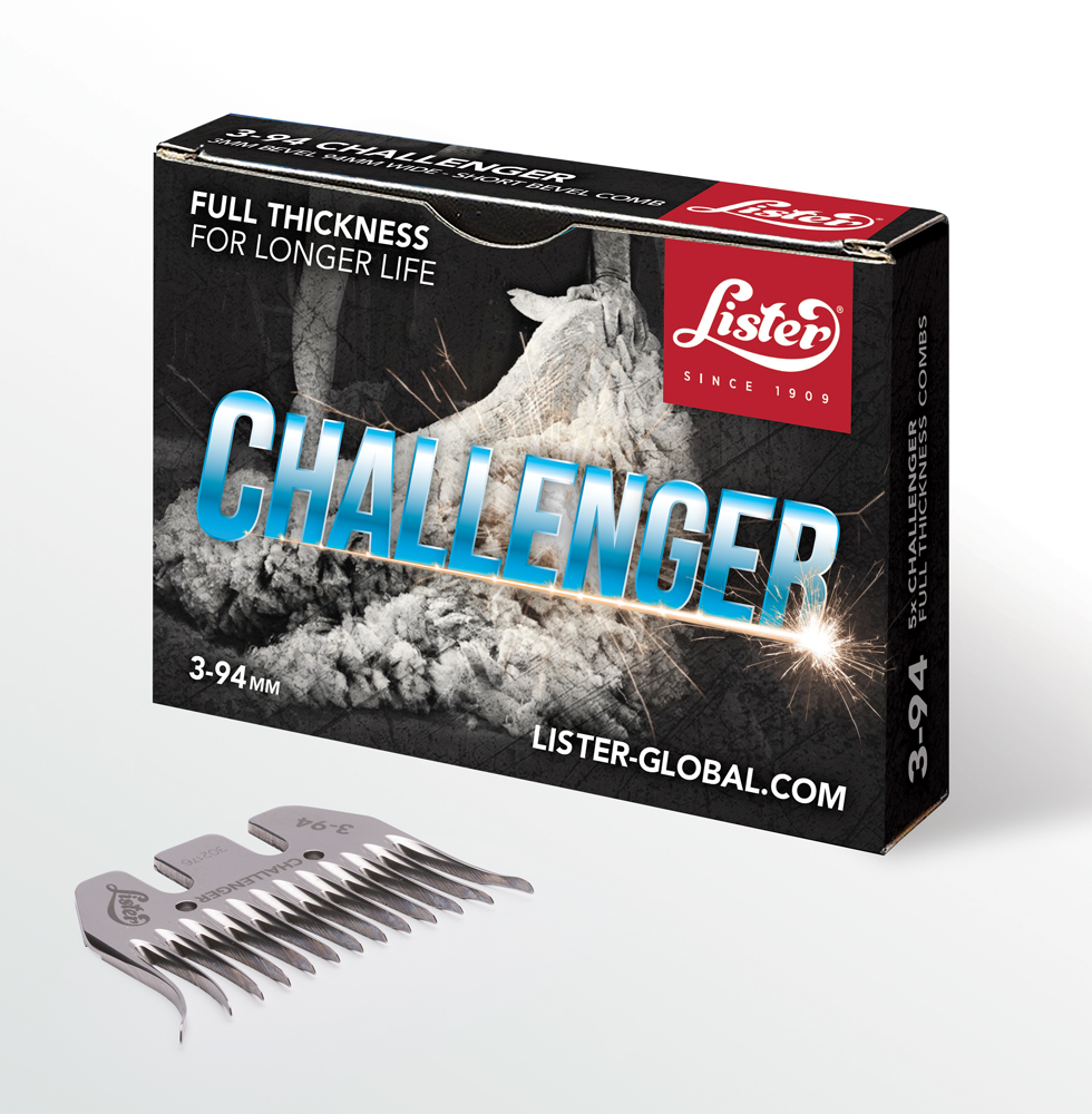 3-94 Challenger full thickness sheep shearing comb, Lister Shearing